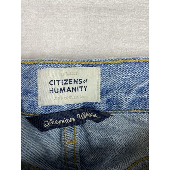 Citizens of Humanity Jeans Charlotte Womens Sz 29 Button Fly Distressed Denim - Picture 4 of 13